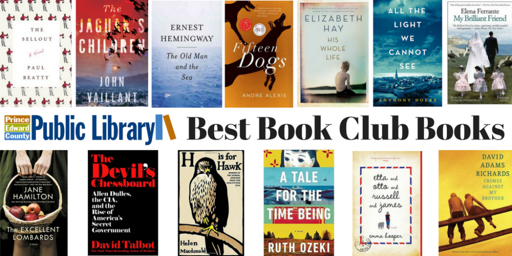 Best Book Club Books of 2016 – Prince Edward County Public Library